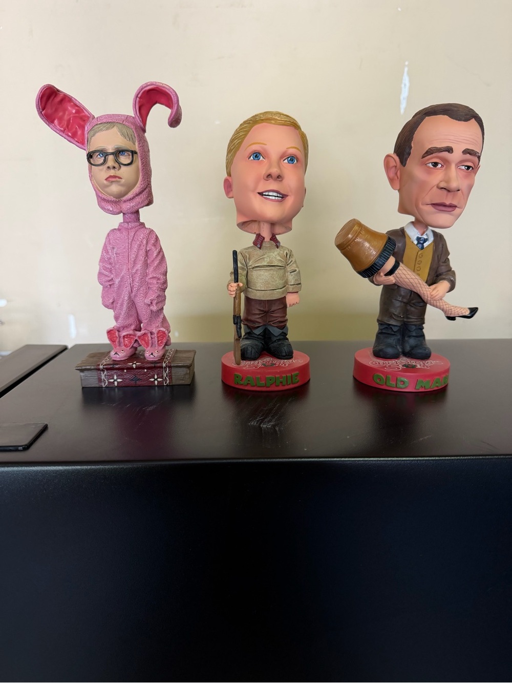 (3) NECA “A Christmas Story” Headknocker Bobbleheads
